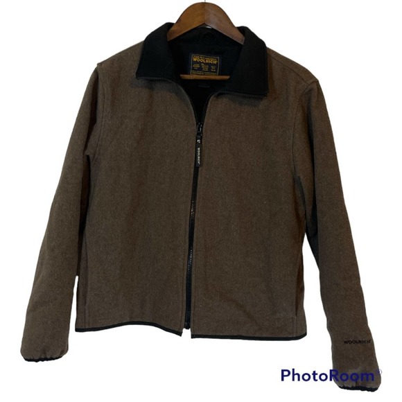Woolrich Jackets & Blazers - VTG Woolrich Brown Wool Zip Up Jacket Women's Size Medium